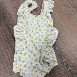 Minnow Lemon Print Swimsuit - Size 5/6